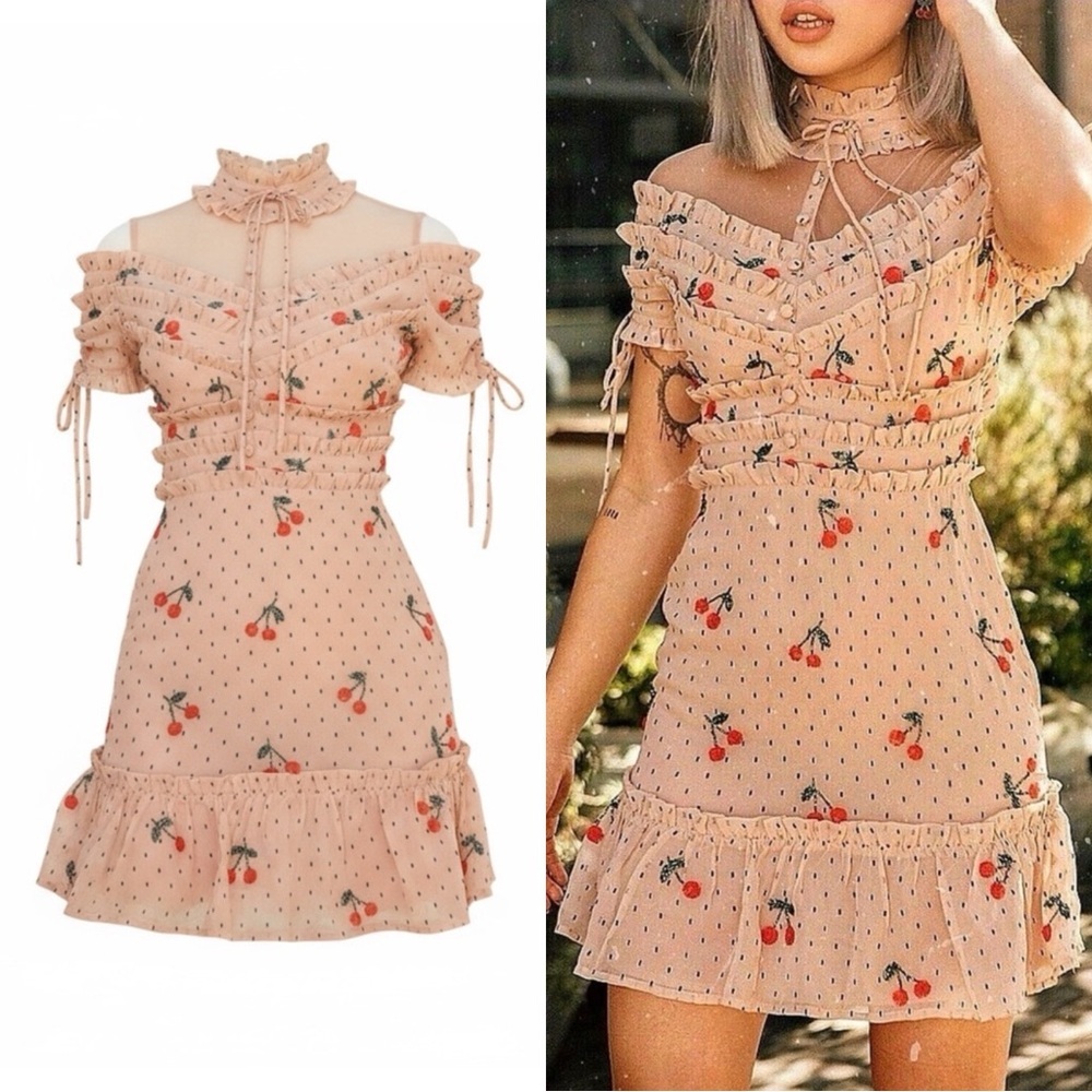 NBD Cherry Mini Dress ASO Influencers​​​ - Picture 1 of 12